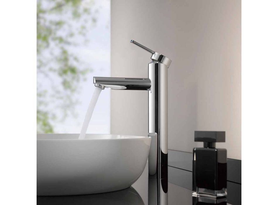 Moderne design 1-grebs mixer til håndvask i metal - Zanio Viadurini