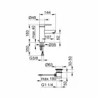 Moderne design 1-grebs mixer til håndvask i metal - Zanio Viadurini