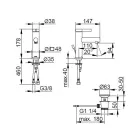 Etgrebs håndvaskarmatur Klassisk design krom messing - Artemisia Viadurini