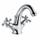 Højt-blandet mixer til håndvask i messing fremstillet i Italien - Lisca Viadurini