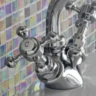 Vintage Single Hole Bidet Mixer i Messing Made in Italy - Elisea Viadurini