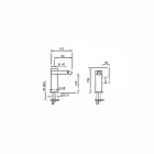Sidehåndtag bidetarmatur uden afløb Fremstillet i Italien - Panela Viadurini