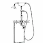 Klassisk messing badekar mixer fremstillet i Italien - Eripio Viadurini