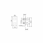 Bruserarmatur med tre udløbsledere Made in Italy - Sika Viadurini