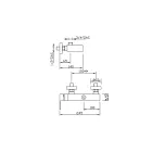 Designer udvendig brusearmatur i messing Made in Italy - Bibo Viadurini