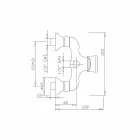 Designarmatur til udendørs bruser i messing fremstillet i Italien - Neno Viadurini