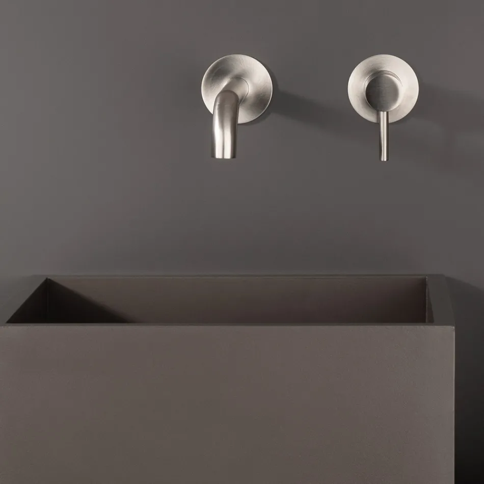 Indbygget vask blandingsbatteri i rustfrit stål AISI 316L - Artigli Viadurini