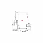 Badeværelsesvaskarmatur med messingafløb fremstillet i Italien - Sindra Viadurini