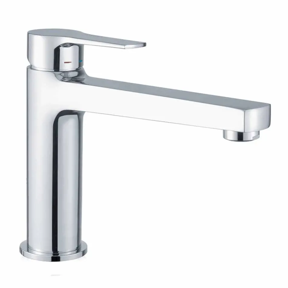 Badeværelsesvaskarmatur med messingafløb fremstillet i Italien - Sindra Viadurini