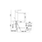 Håndvaskarmatur i firkantet forkromet messing Fremstillet i Italien - Medida Viadurini