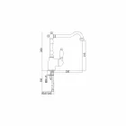 Klassisk design messingblander til køkkenvask lavet i Italien - Carmel Viadurini