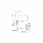 Håndvaskarmatur i forkromet messing med afløb fremstillet i Italien - Ermia Viadurini