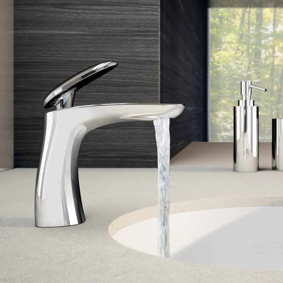 Krom messing håndvaskarmatur fremstillet i Italien - Filipo Viadurini