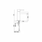 Messing håndvaskarmatur krom finish Made in Italy - Ermia Viadurini