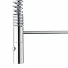 Justerbar håndvaskarmatur med messingfjeder fremstillet i Italien - Cardio Viadurini