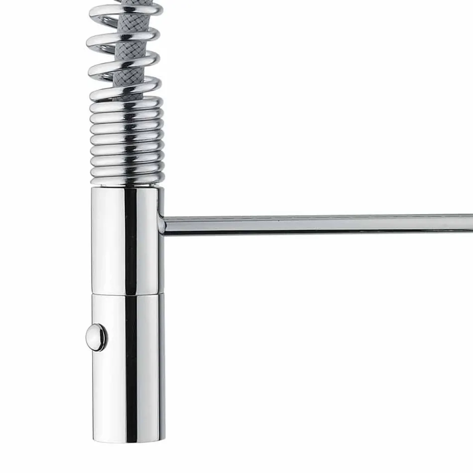 Justerbar håndvaskarmatur med messingfjeder fremstillet i Italien - Cardio Viadurini