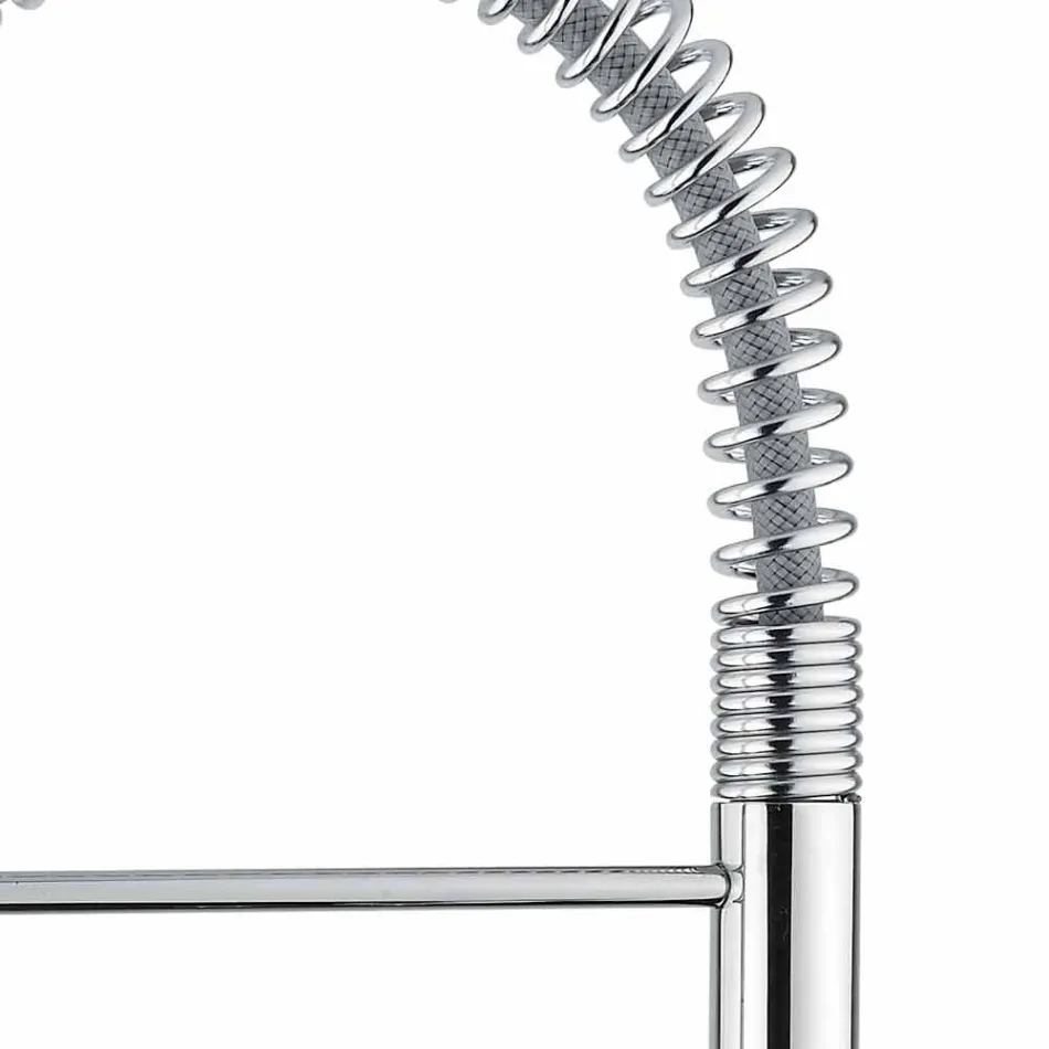 Justerbar håndvaskarmatur med messingfjeder fremstillet i Italien - Cardio Viadurini