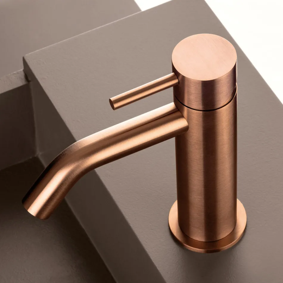 Rustfrit stål AISI 316L Affaldsfri vask blandingsbatteri - Artigli Viadurini