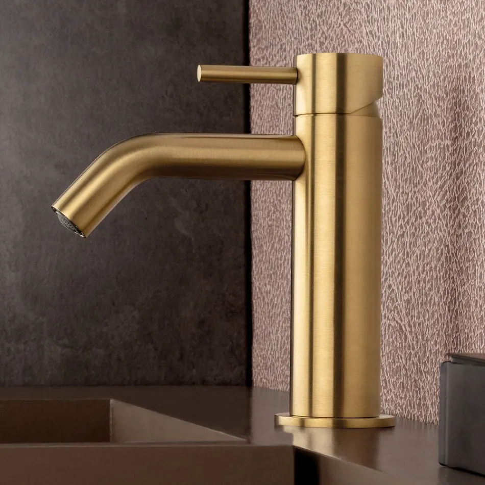 Rustfrit stål AISI 316L Affaldsfri vask blandingsbatteri - Artigli Viadurini