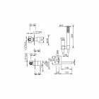 Made in Italy Design indbygget badekararmatur - Panela Viadurini