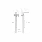 Moderne gulvbadarmatur lavet i Italien - Pirio Viadurini