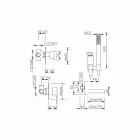 Made in Italy Design Indbygget badekararmatur - Bibo Viadurini