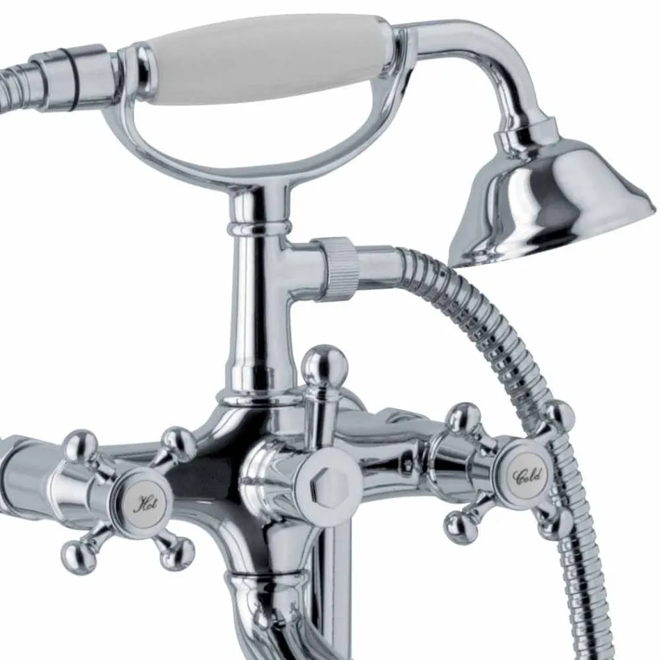 Klassisk design gulvbadekararmatur i messing fremstillet i Italien - Lisca Viadurini