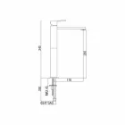 Udvidet håndvaskarmatur uden afløb fremstillet i Italien - Medida Viadurini