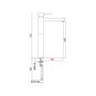 Udvidet håndvaskarmatur uden messing fremstillet i Italien - Ermia Viadurini