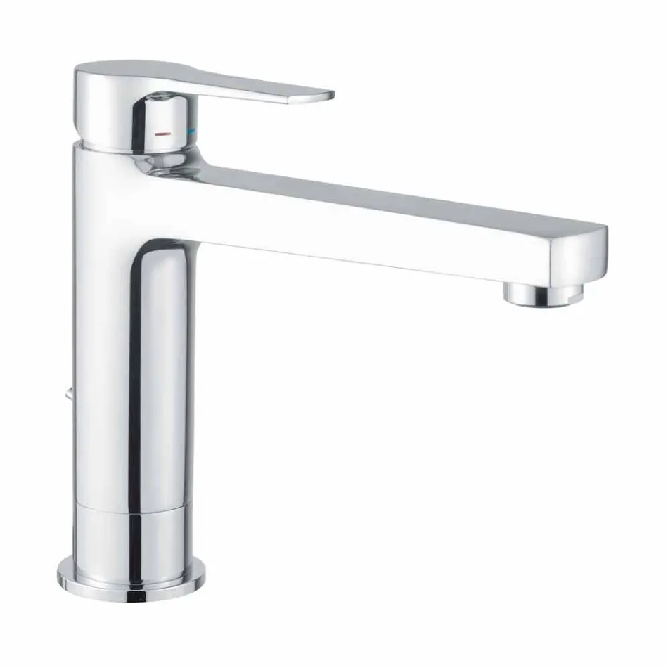 Udvidet mixer uden afløb til håndvask i messing Made in Italy - Sindra Viadurini