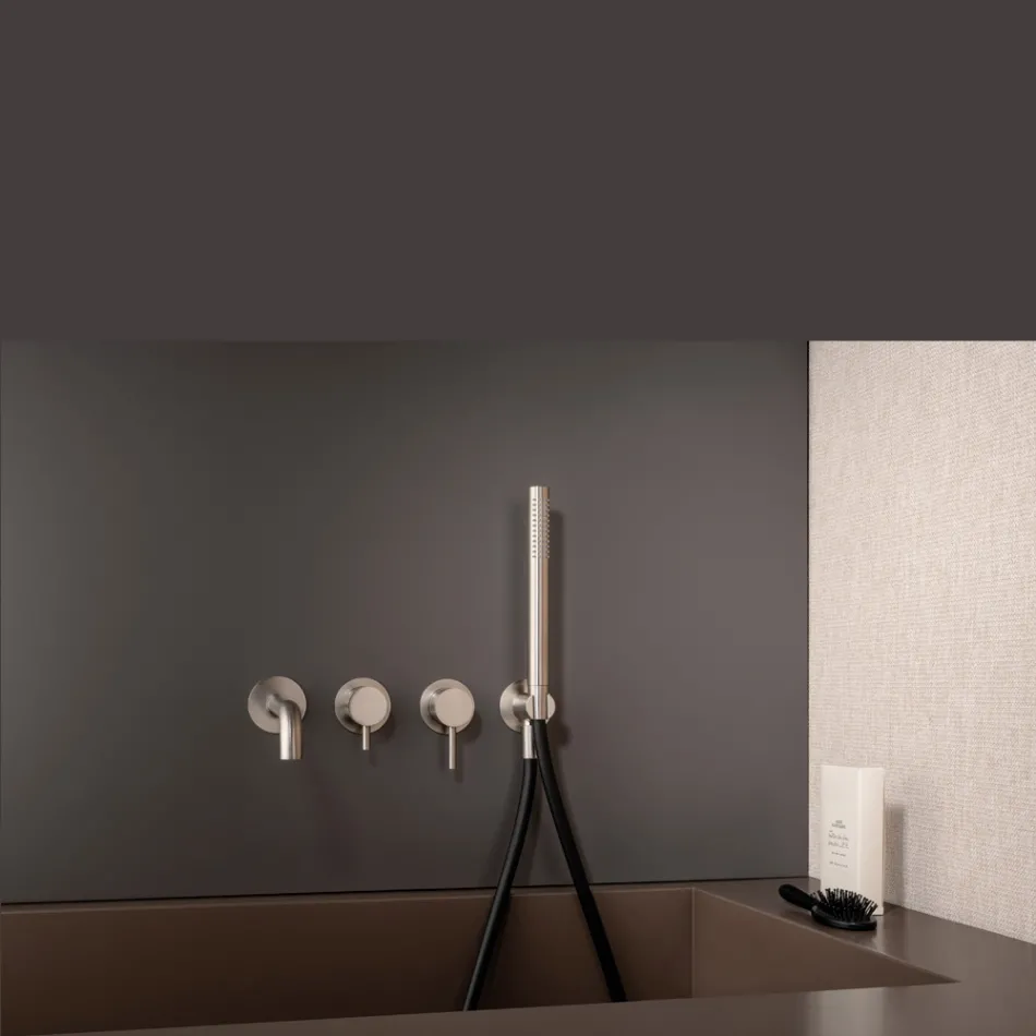 Indbygget badekarsarmatur i rustfrit stål AISI 316L - Kløer Viadurini