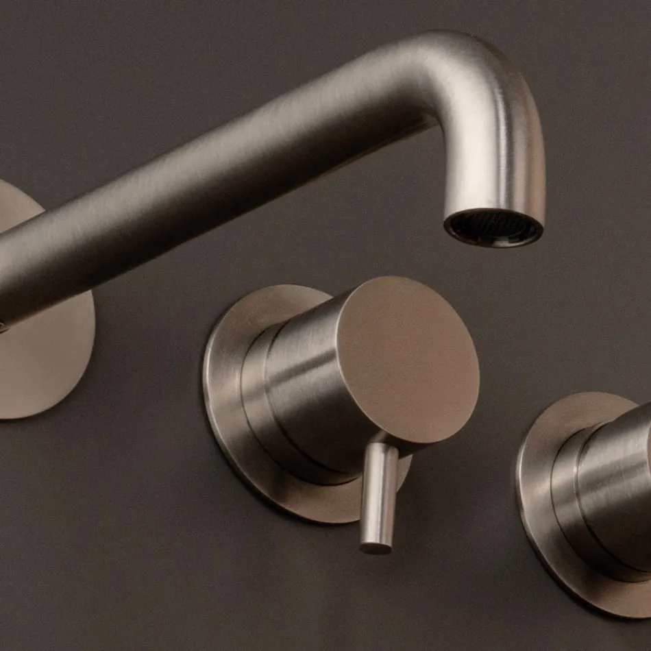 Indbygget badekarsarmatur i rustfrit stål AISI 316L - Kløer Viadurini