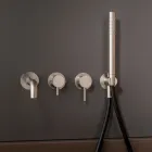 Indbygget badekarsarmatur i rustfrit stål AISI 316L - Kløer Viadurini