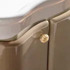 Skab med to døre og blank lakeret kurv Made in Italy - Candy Viadurini