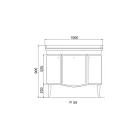 Skab med to døre og blank lakeret kurv Made in Italy - Candy Viadurini