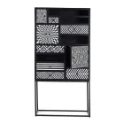 Etnisk mosaikskab 4 låger 6 skuffer i mangotræ - Vanitoso Viadurini