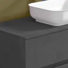 Hængende badeværelsesmøbler med håndvask, design i 4 finish - Paoletto Viadurini