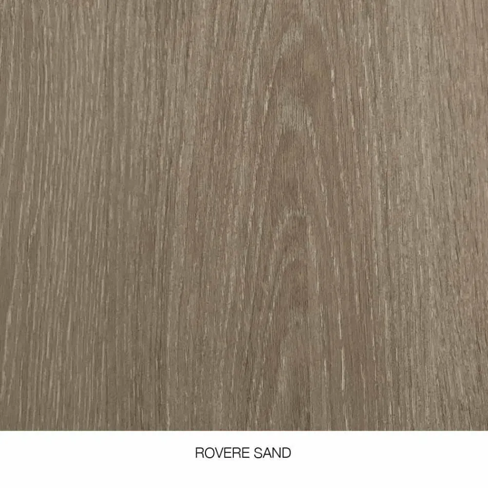 Badeværelse skab 80 cm, håndvask, spejl og 2 søjler - Becky Viadurini