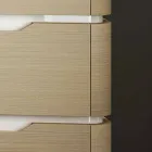 Badeværelsesskab med 3 skuffer moderne Arya træ, lavet i Italien Viadurini