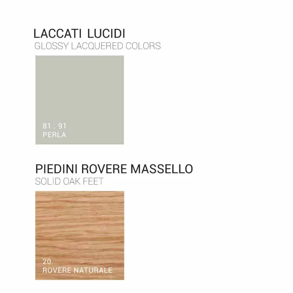 Badeværelsesskab med håndvask i lakeret træ 120x85x46cm Amber, lavet i Italien Viadurini