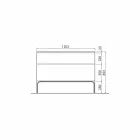 Badeværelsesskab med håndvask i lakeret træ 120x85x46cm Amber, lavet i Italien Viadurini