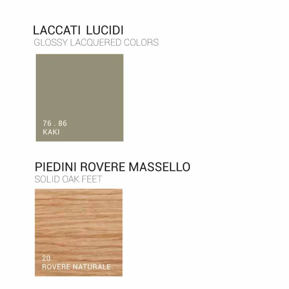 Badeværelsesskab med håndvask i lakeret træ 120x85x46cm Amber, lavet i Italien Viadurini