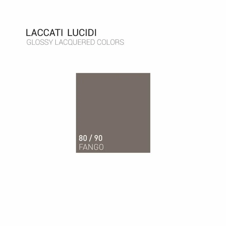 Badeværelseskab med integreret design trævask Arya, lavet i Italien Viadurini