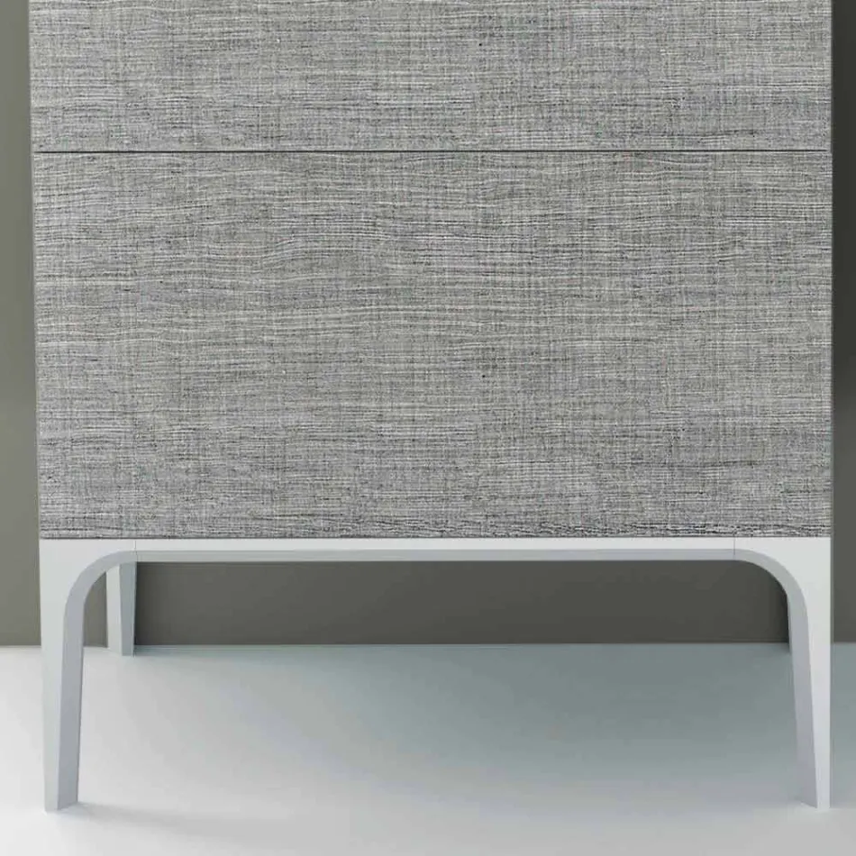 Badeværelsesskab med integreret håndvask i Ambra ecolegno, fremstillet i Italien Viadurini