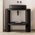 Keramisk badeværelsesskab i forskellige farver fremstillet i Italien - Pige Viadurini