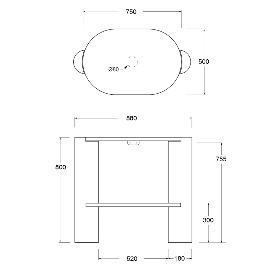 Keramisk badeværelsesskab i forskellige farver fremstillet i Italien - Pige Viadurini