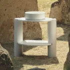 Keramisk badeværelsesskab i forskellige farver fremstillet i Italien - Pige Viadurini