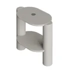 Keramisk badeværelsesskab i forskellige farver fremstillet i Italien - Pige Viadurini