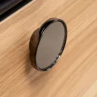 100 cm væghængt badeværelsesskab i 8 mm hærdet glas og europæisk egetræ - Excelsior Viadurini