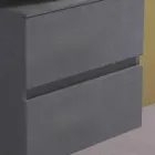 Ophængt badeværelsesskab med rund bordvask, moderne design - Dumbo Viadurini